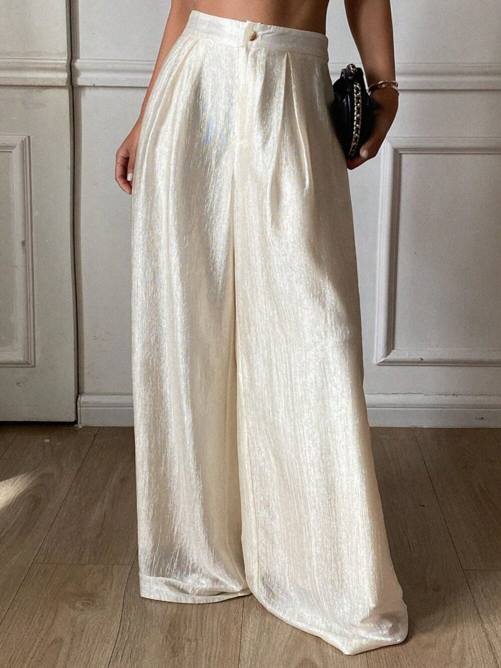 Apricot Casual Women's Loose Wide Leg Pants - Picture 5 of 7
